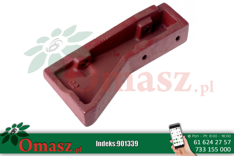 Ogranicznik prawy stosowany w trzypunktowym układzie zawieszenia Ursus C-385 89450002