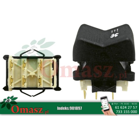 Przełącznik włącznik/wyłącznik klawiszowy wentylatora P147-0411