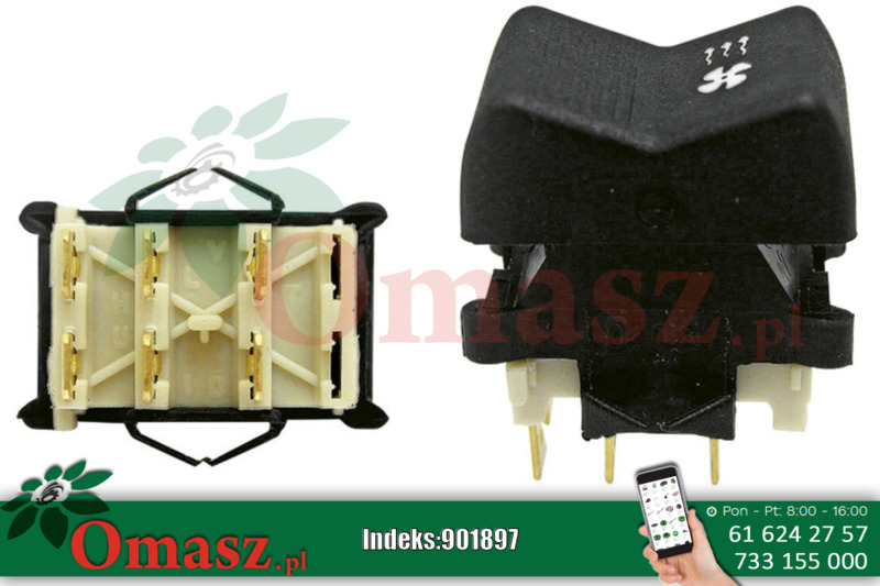 Przełącznik włącznik/wyłącznik klawiszowy wentylatora P147-0411