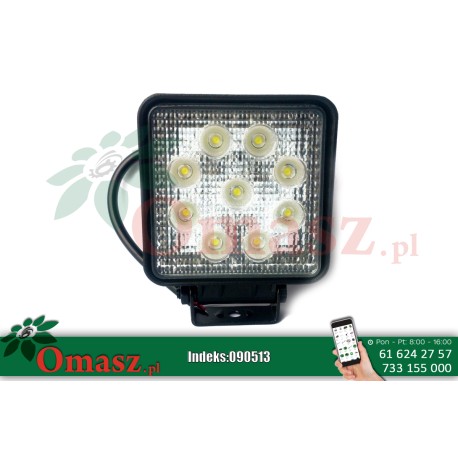 Lampa robocza 9 LED 27W 2200Lm
