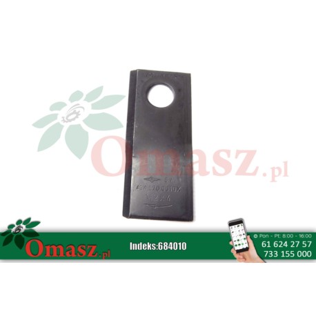 Nóż kosiarki rotacyjnej prawy 112*49*4 Pottinger 95307