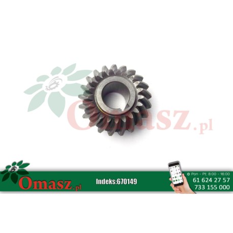 Koło zębate małe łukowe z-21 otwór 25mm, kosiarka 5036/01-066/1