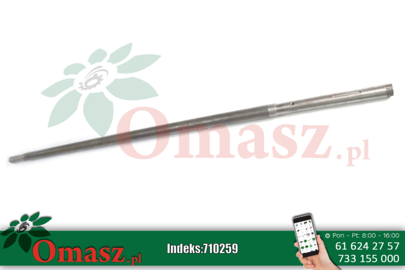 Wał napędu rozrzutnika 150cm pośr.wpust-gwint