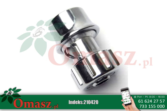 Bradas reparator węża 1/2 na 1/2&#039; chrom KT4035Z