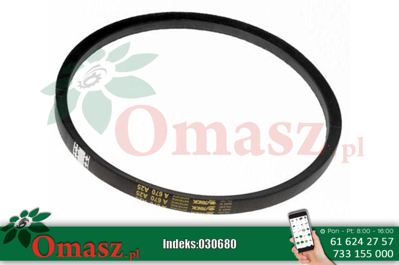 Pasek klinowy A 670 Sanok