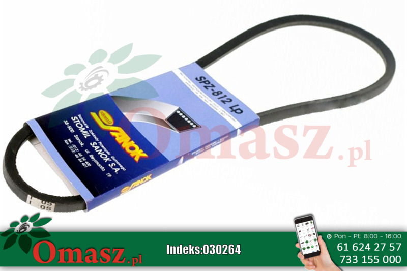 Pasek klinowy SPZ 812 Sanok 3512