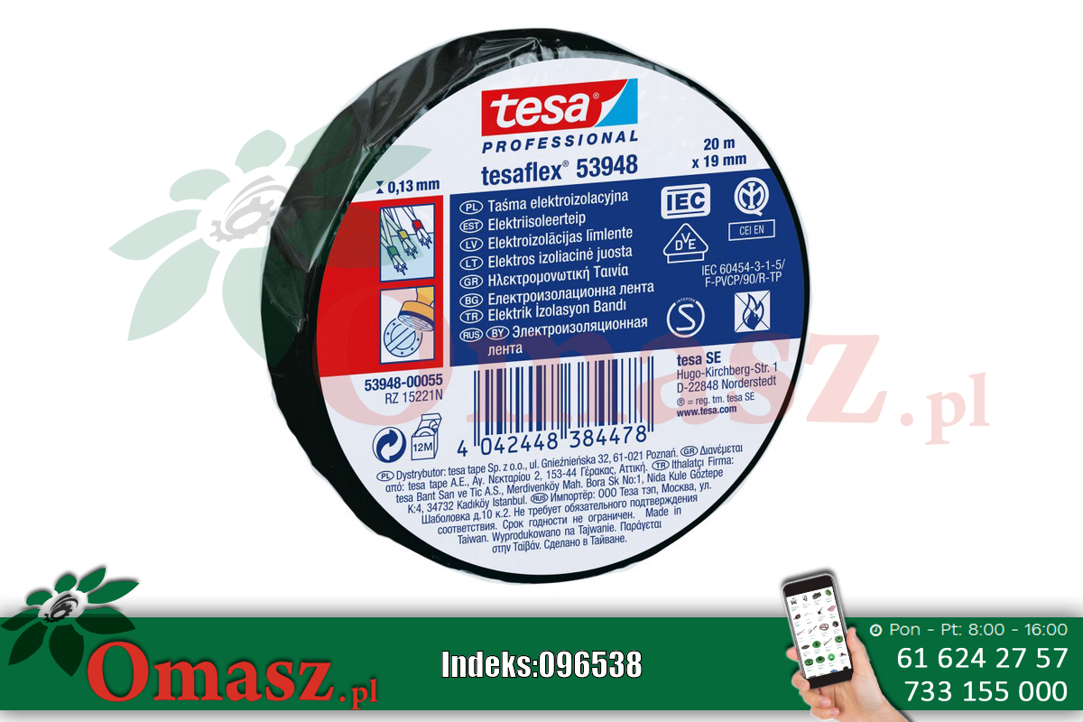 Taśma izolacyjna tesa PCV 19x20mb