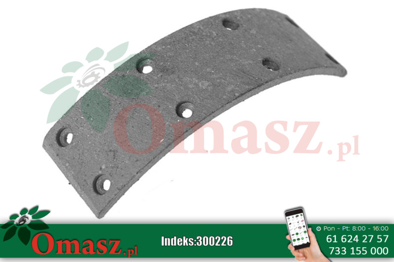 Okładzina szczęki hamulcowej krótka Ursus C-330 50/01-909/0