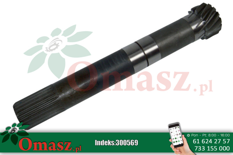 Wałek napędu przekaźnika mocy Ursus C-330 50/01-129/3
