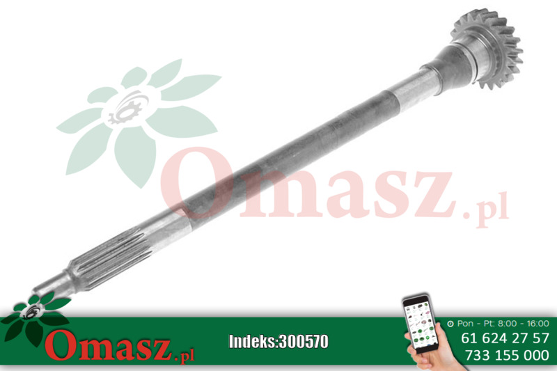 Wałek sprzęgła I stopnia nowy typ Ursus C-330 50/01-130/2