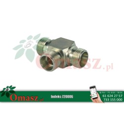 Złącze hydrauliczne trójnik BBB 3*22