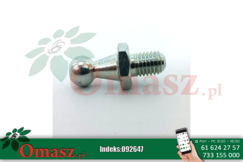 Uchwyt sprężyny gazowej M8x12 dł. 33mm