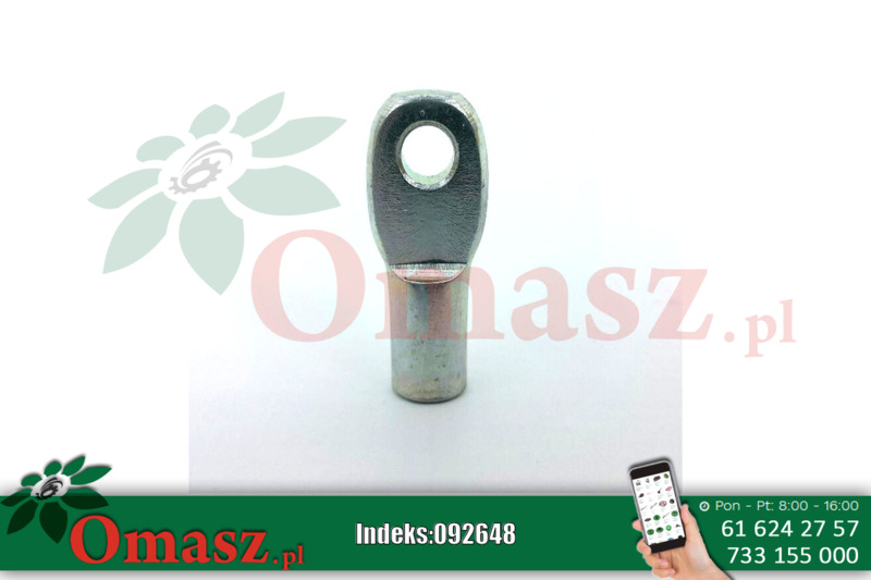 Uchwyt sprężyny gazowej M6 oczko fi 6mm dł. 35mm