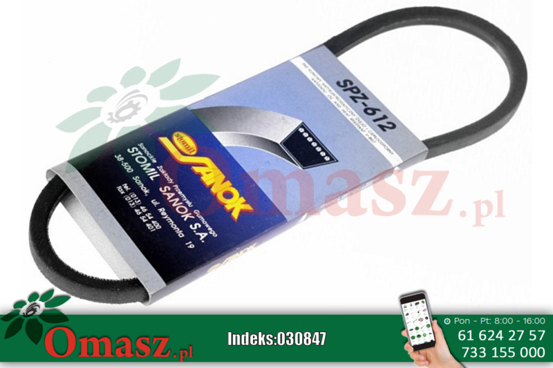 Pasek klinowy SPZ 612 Sanok