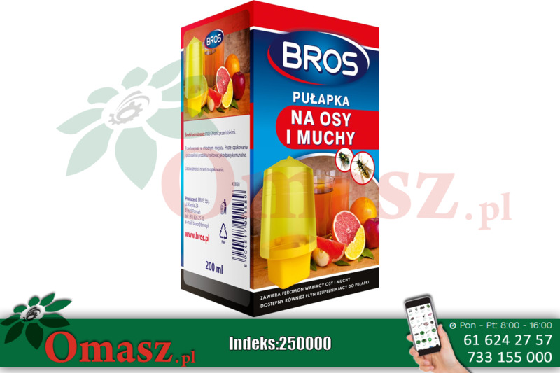 Pułapka Bros na osy i muchy + płyn 200ml