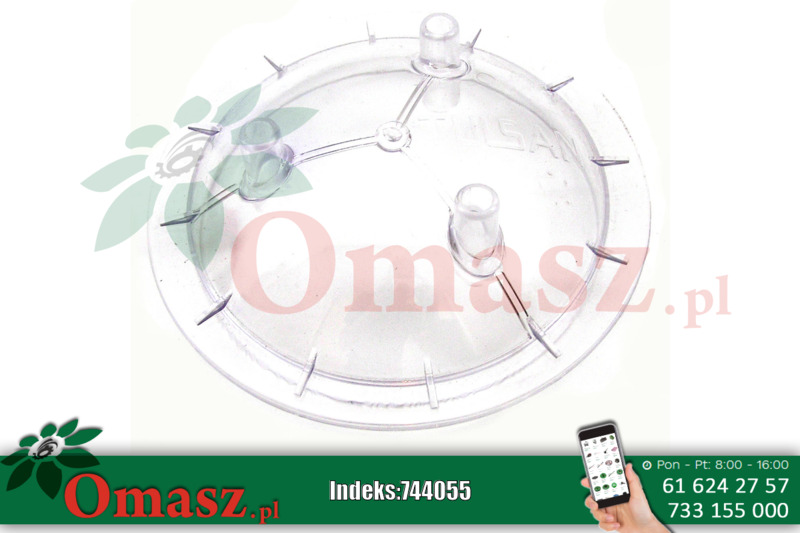 Pokrywa konwi 40l przezroczysta 3 wyloty HM108307 HM00006
