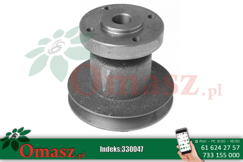 Koło pasowe pompy wody MF3, 1 pasek 31145741