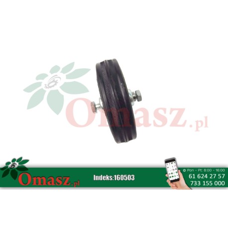 Koło pełne gumowe łożysko, fi 100mm
