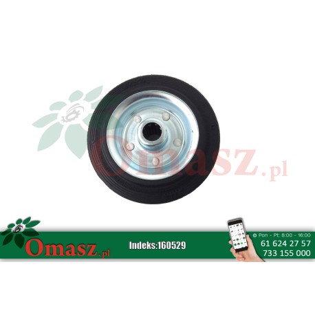 Koło pełne gumowe łożysko, fi 160mm