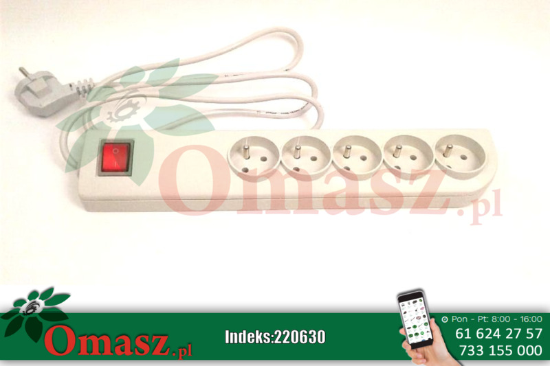 Przedłużacz z uziemieniem 1,5m