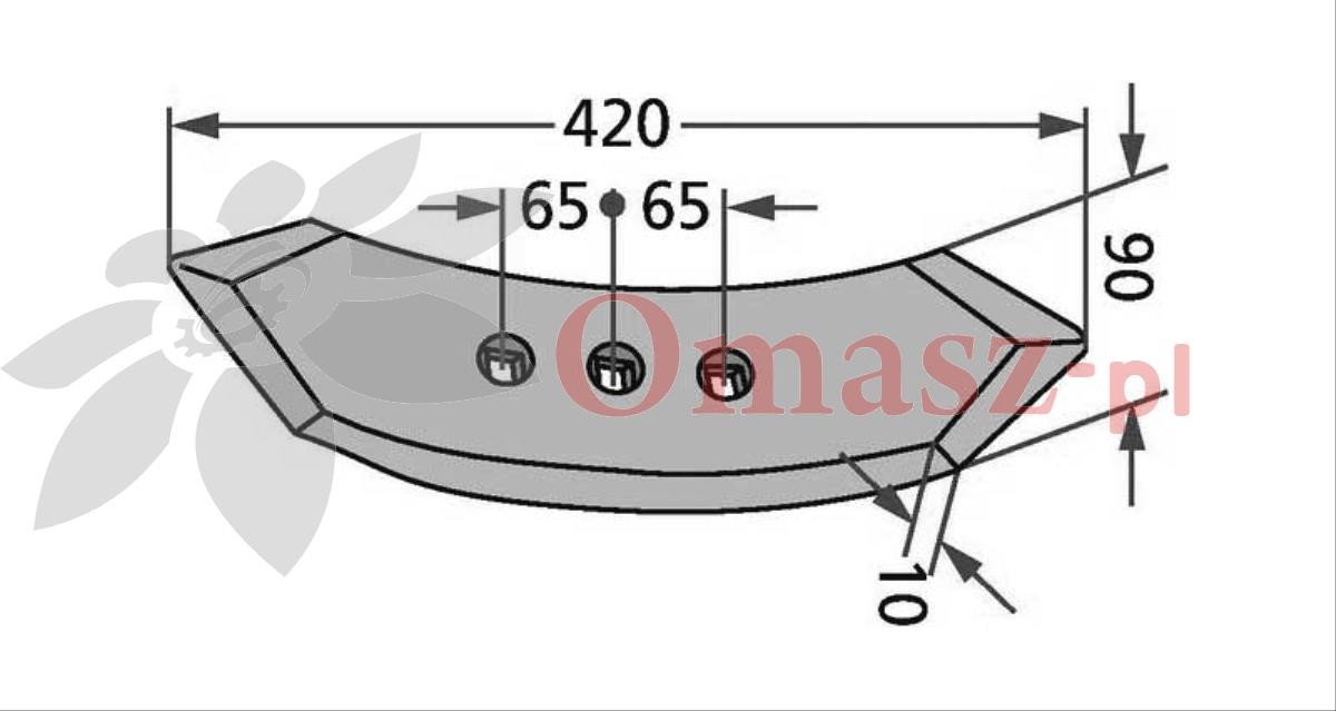 Kverneland śruba płużna M16*50 12,9
