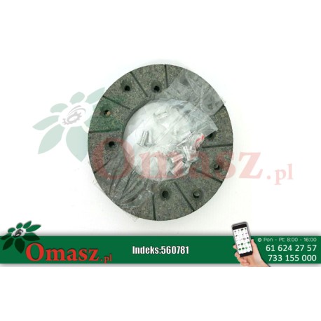 Okładzina hamulca ręcznego *130 kpl. 2szt.+ nity Bizon 5040/24-072/1