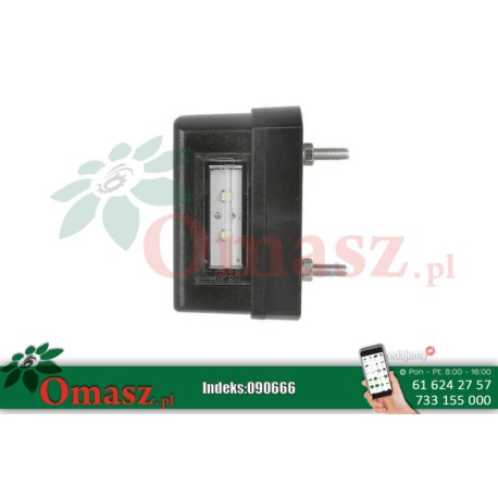 Lampa tablicy rejestracyjnej 12/24V W54 W54246