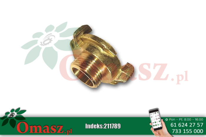 Złącze kłowe błyskawiczne Geka gwint zewnętrzny '1
