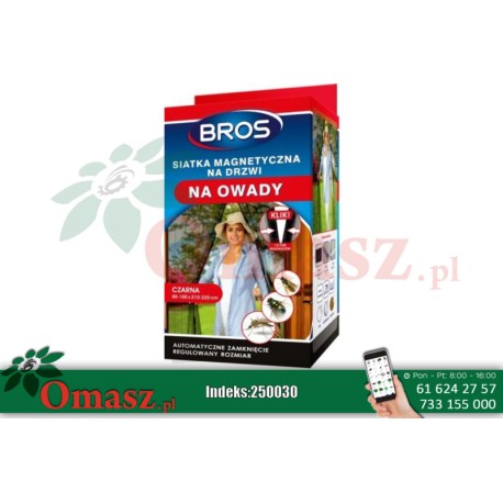 Bros Magnetyczna siatka na drzwi 100x220cm