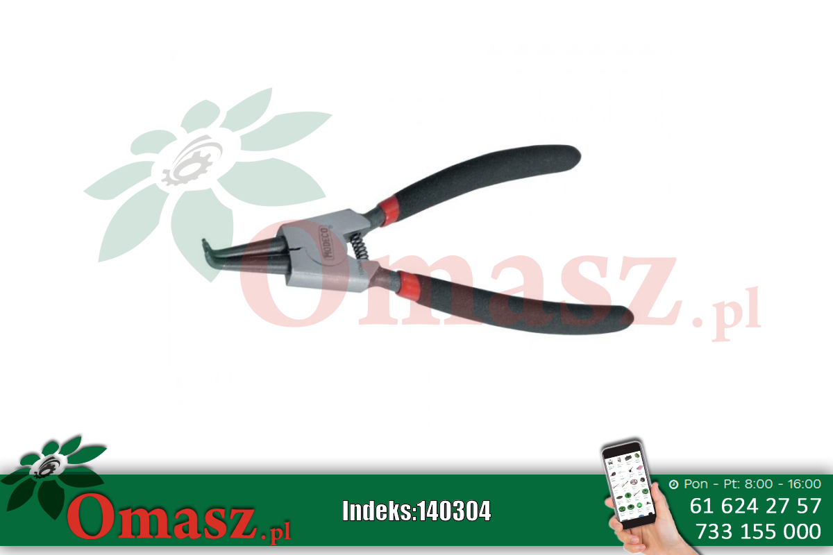 Szczypce 200mm zewnętrzne wygięte N-20-708 Modeco
