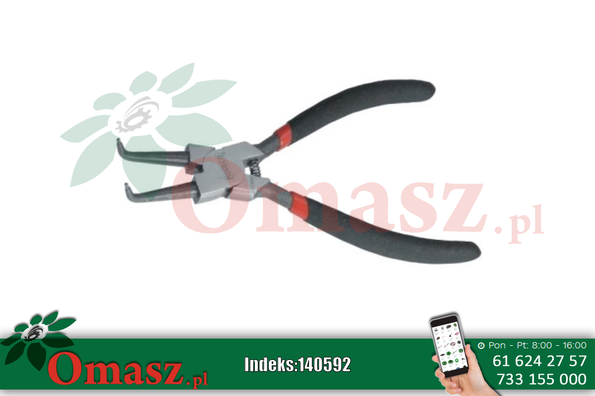 Szczypce 200mm wewnętrzne wygięte N-20-738 Modeco
