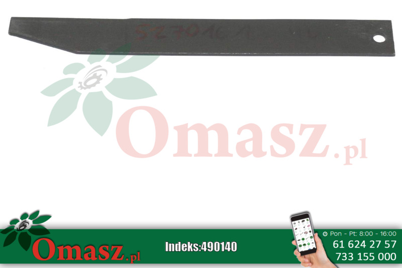 Dźwignia blokująca obwiązywacza siatką Sipma 5270/16-124/0