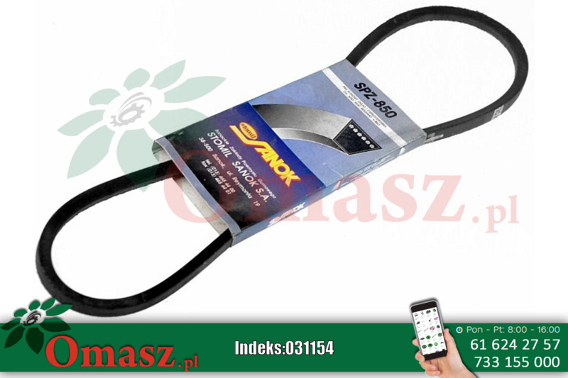 Pasek klinowy SPZ 850 Sanok