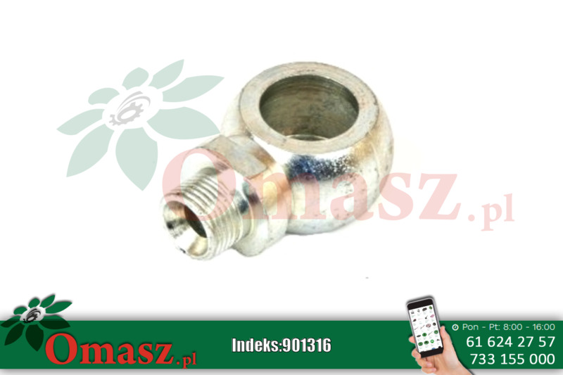 Kolanko, łącznik - oczko *22 /gwint M18 Ursus C-385 88578026