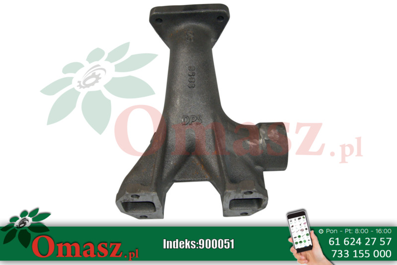 Kolektor wydechowy Ursus, silnik 4-cylindrowy bez turbiny 84005501
