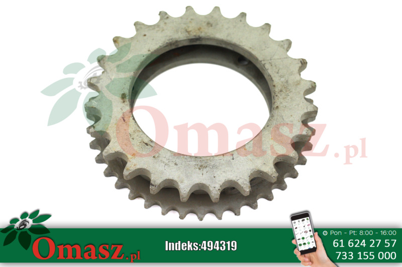 Koło łańcuchowe Sipma,kompletne, podwójne, skok 5/8-1cal 5224/04-520/0