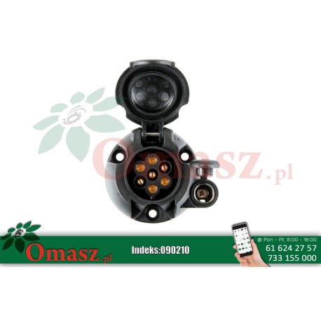 Gniazdko elektryczne 7+2 PIN 12V