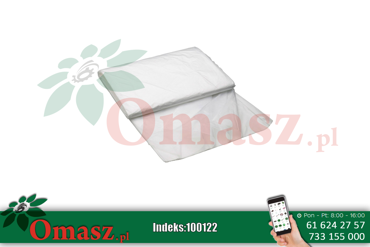Folia malarska o wymiarach 4 m x 5 m.