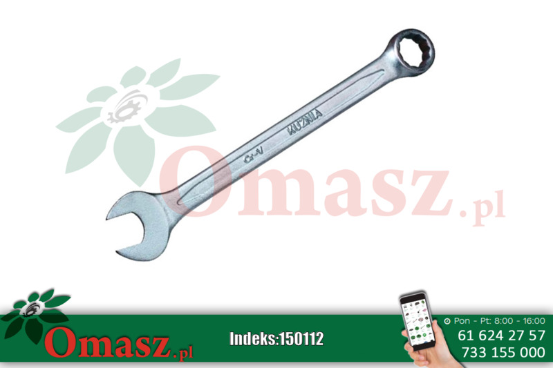 Klucz płasko-oczkowy 12mm Kuźnia