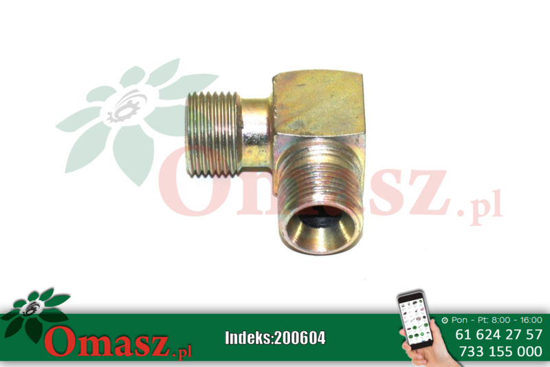 Kolanko hydrauliczne BB 16,5/16,5 (3/8'/3/8')