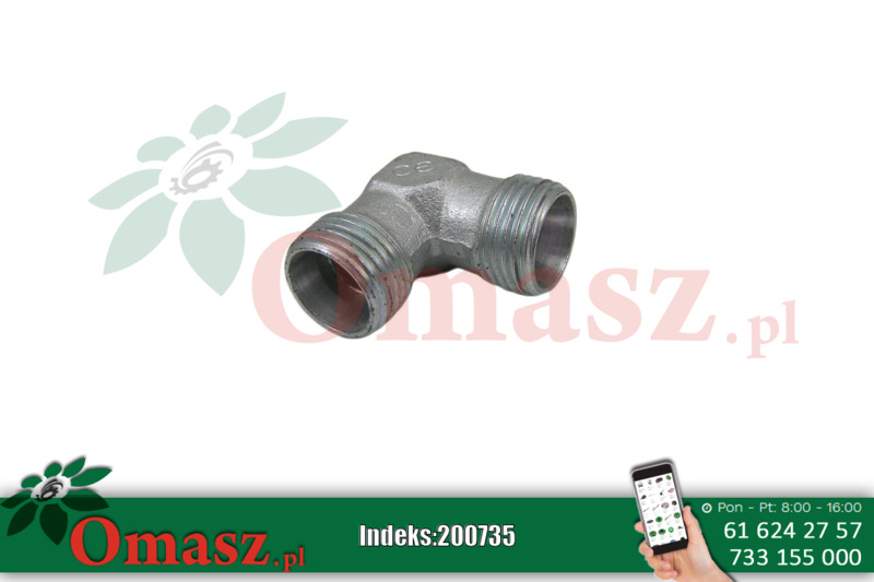 Kolanko hydrauliczne BB 18/18 krótkie