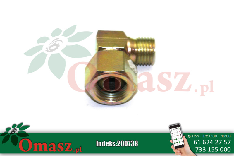 Kolanko hydrauliczne AB 16,5/14 (3/8*14)