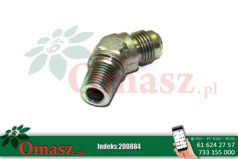 Kolanko hydrauliczne BB JIC UNF 14,28/14,28  45'