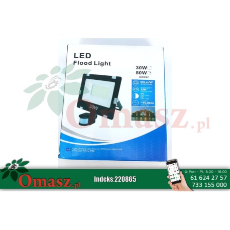 Naświetlacz LED 50W/ 230V z czujnikiem ruchu