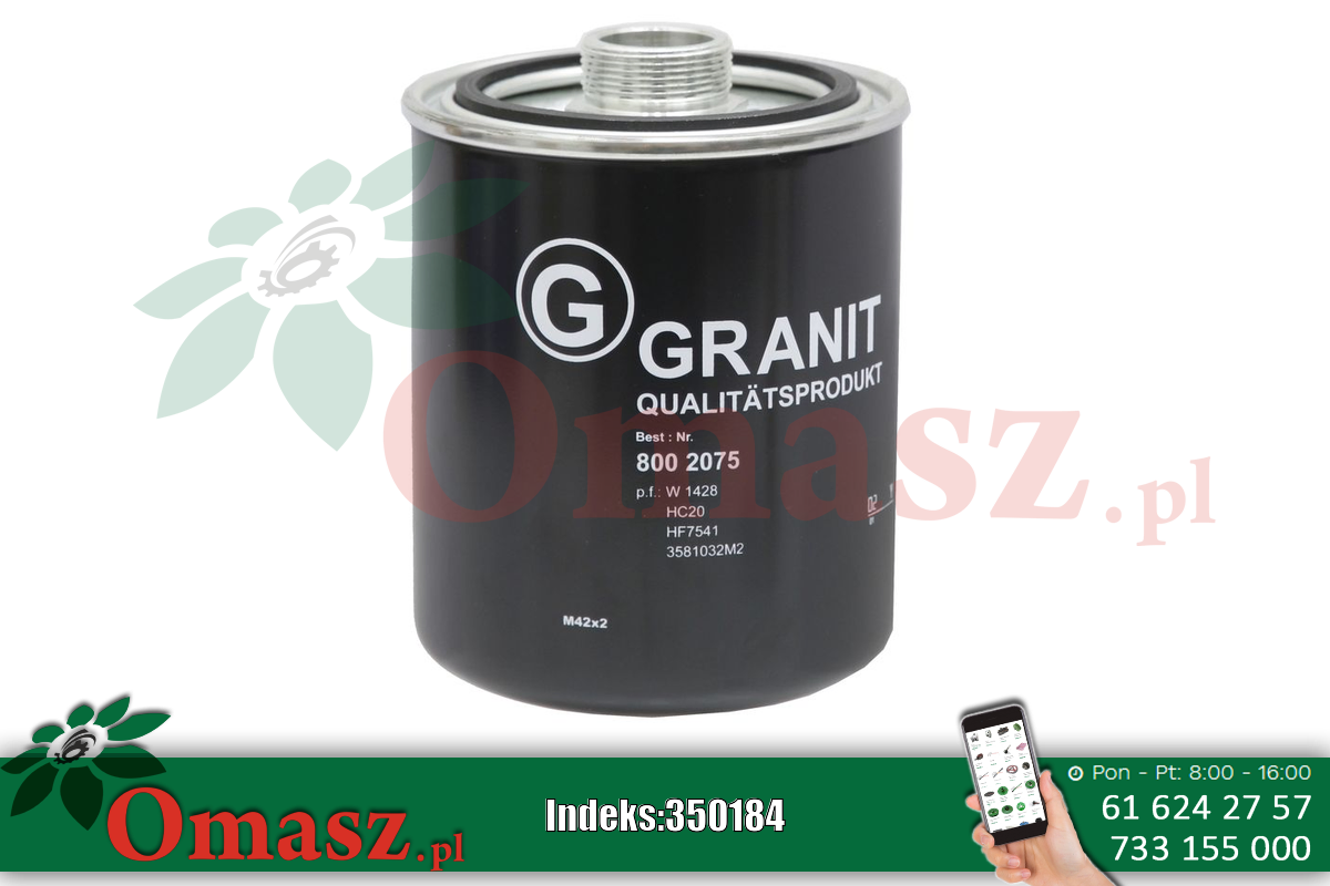 Filtr oleju hydraulicznego 8002075