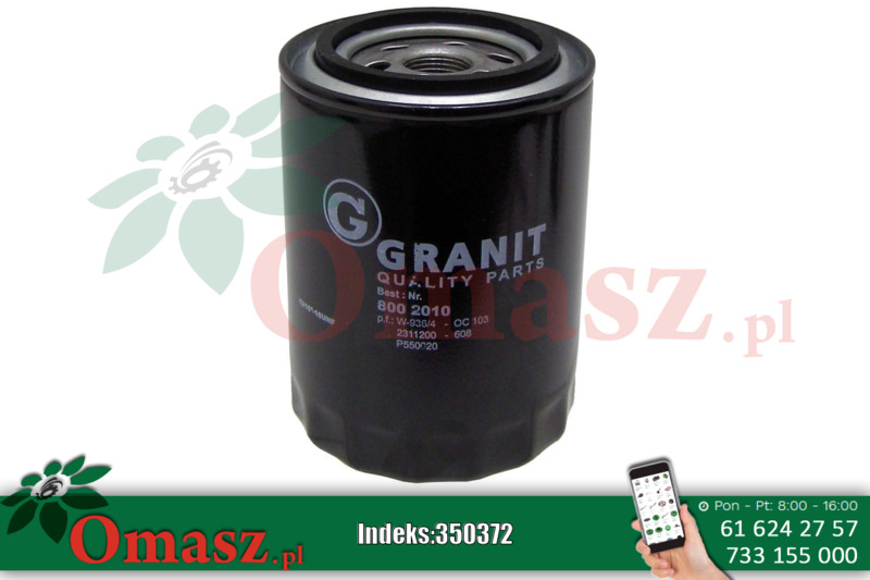Filtr oleju silnikowego 8002010