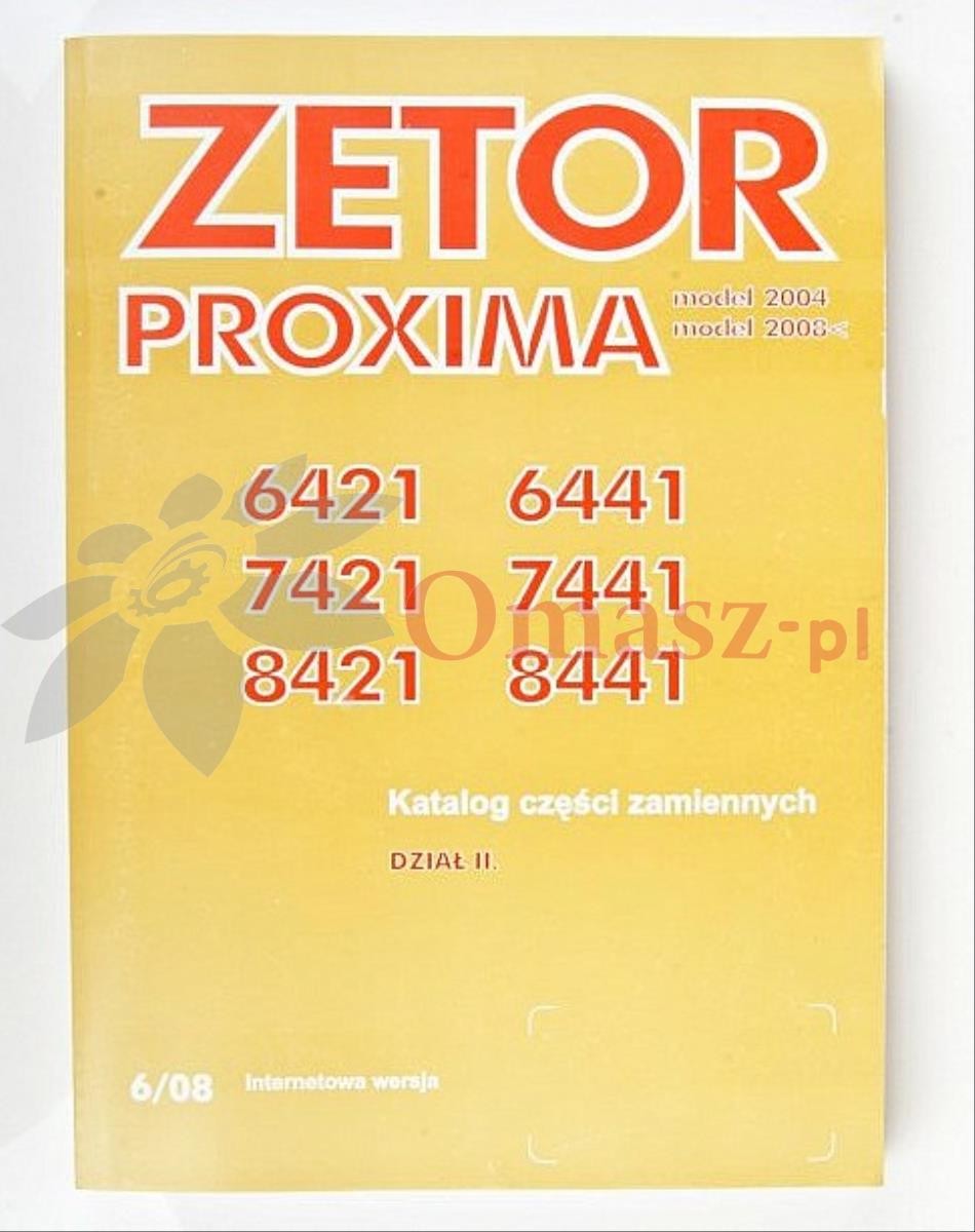 Katalog części Zetor 6421-8441 PROXIMA