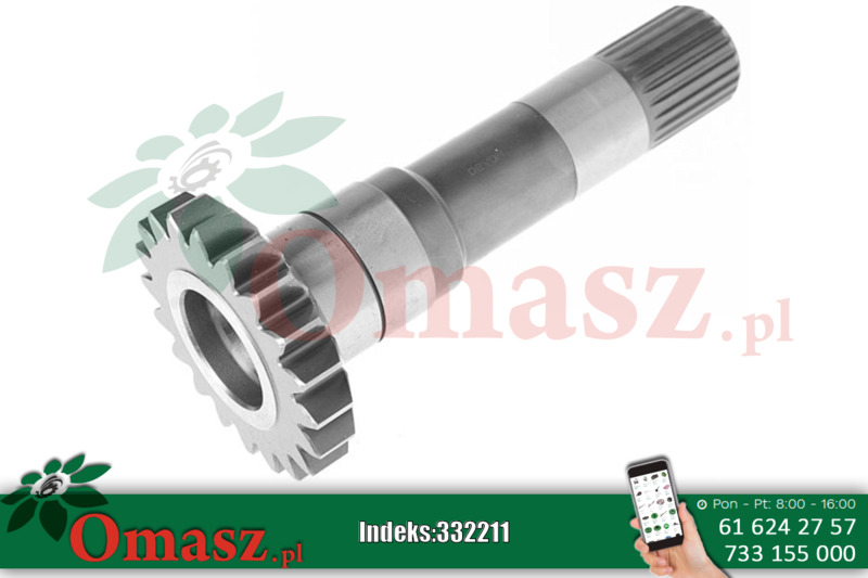 Wałek sprzęgła II stopnia MF 1869712M91