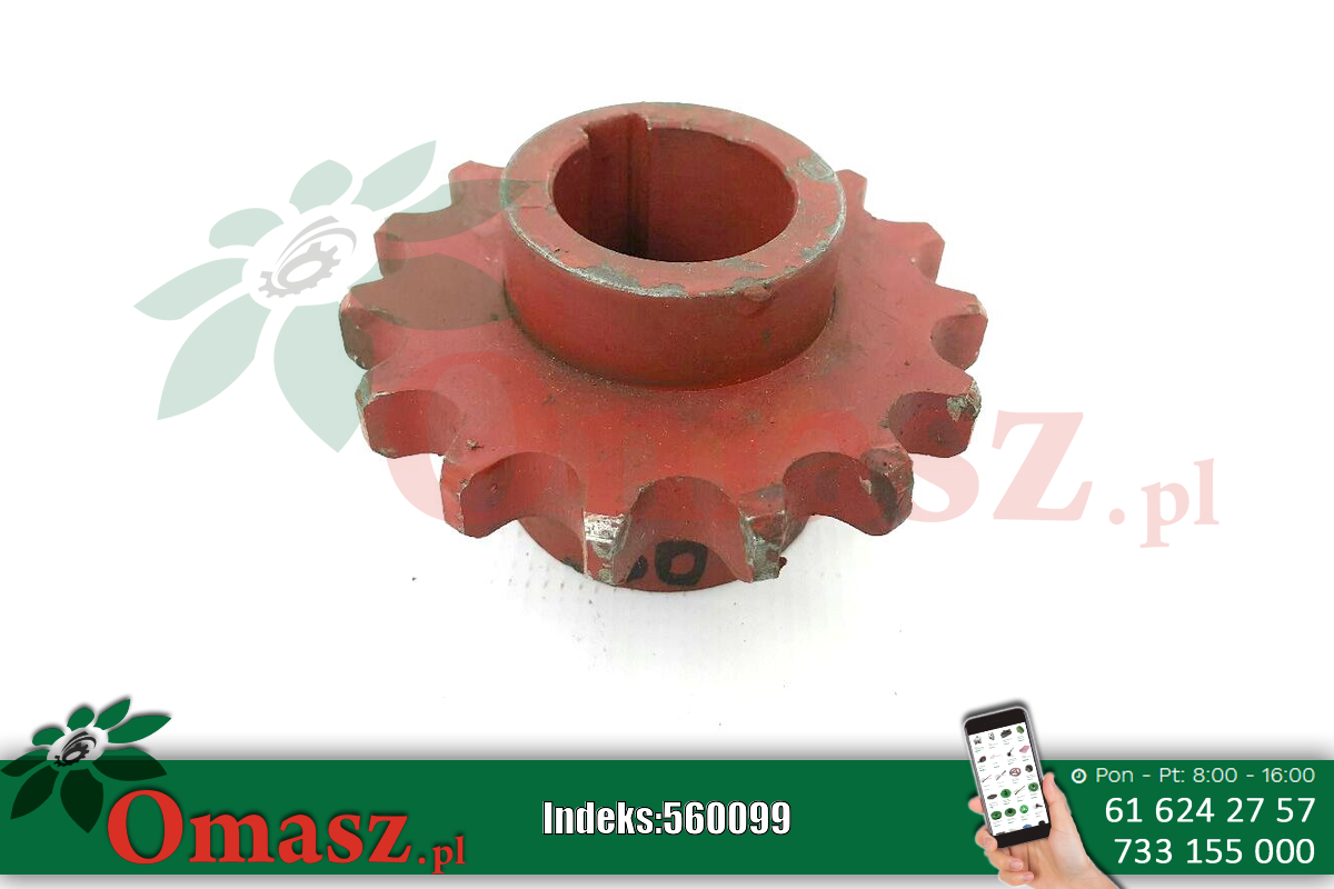 Koło łańcuchowe Bizon, Z-15, otwór 35mm, skok 3/4 cala 5040/02-025/0
