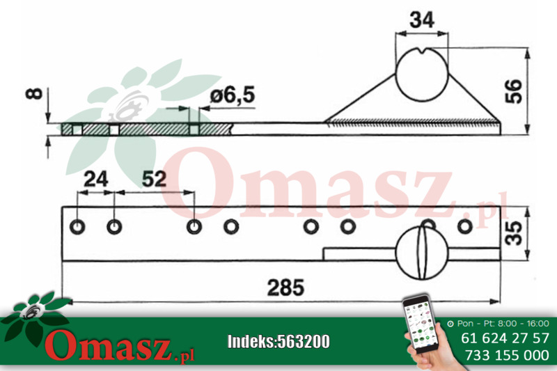 Główka kosy Claas 5221900